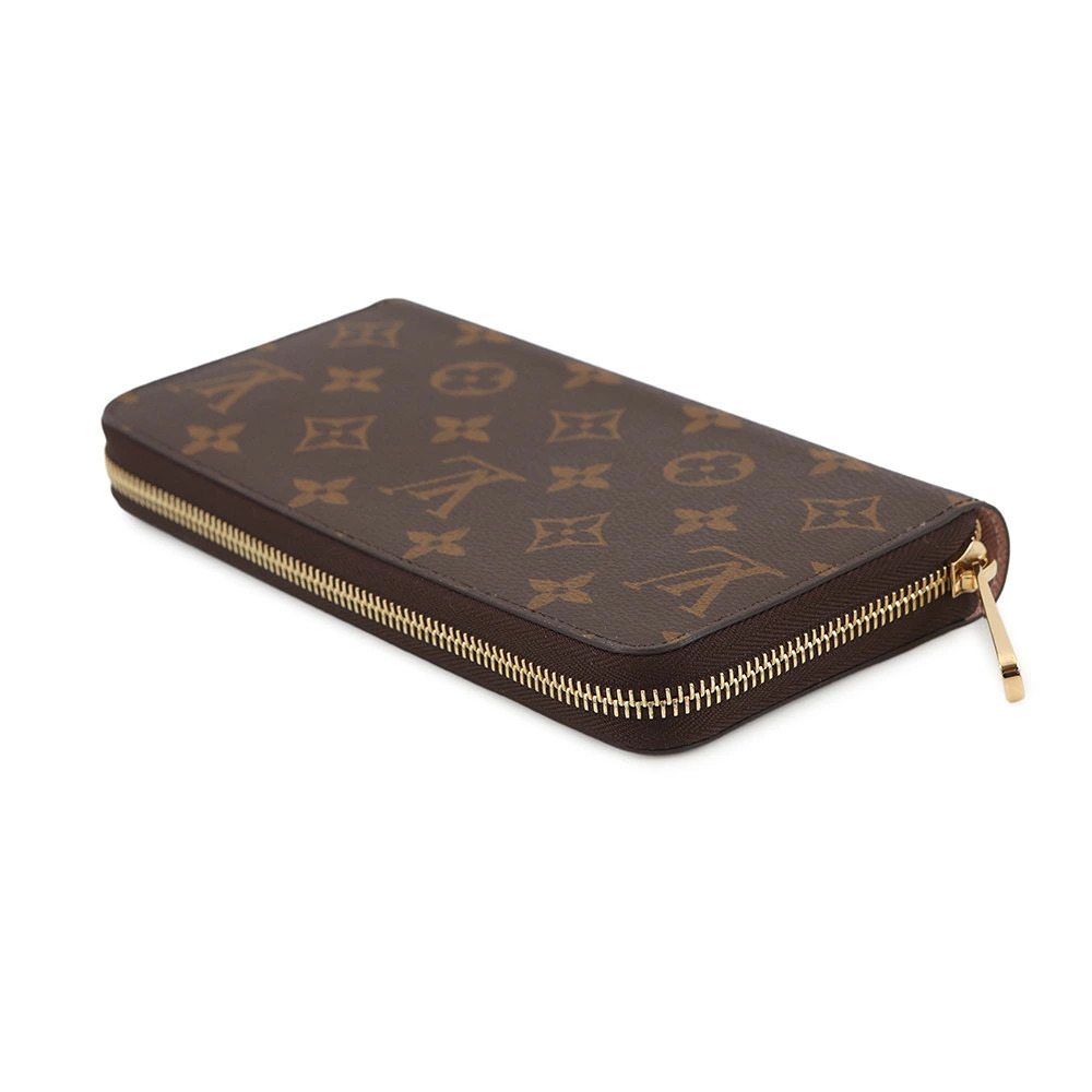 Louis Vuitton Round Monogram Zippy Wallet Zipper Brown